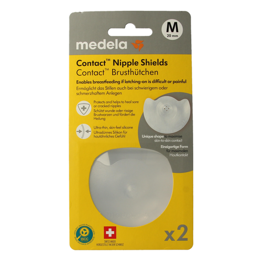 Medela Contact tepelhoedjes maat M 1 Paar