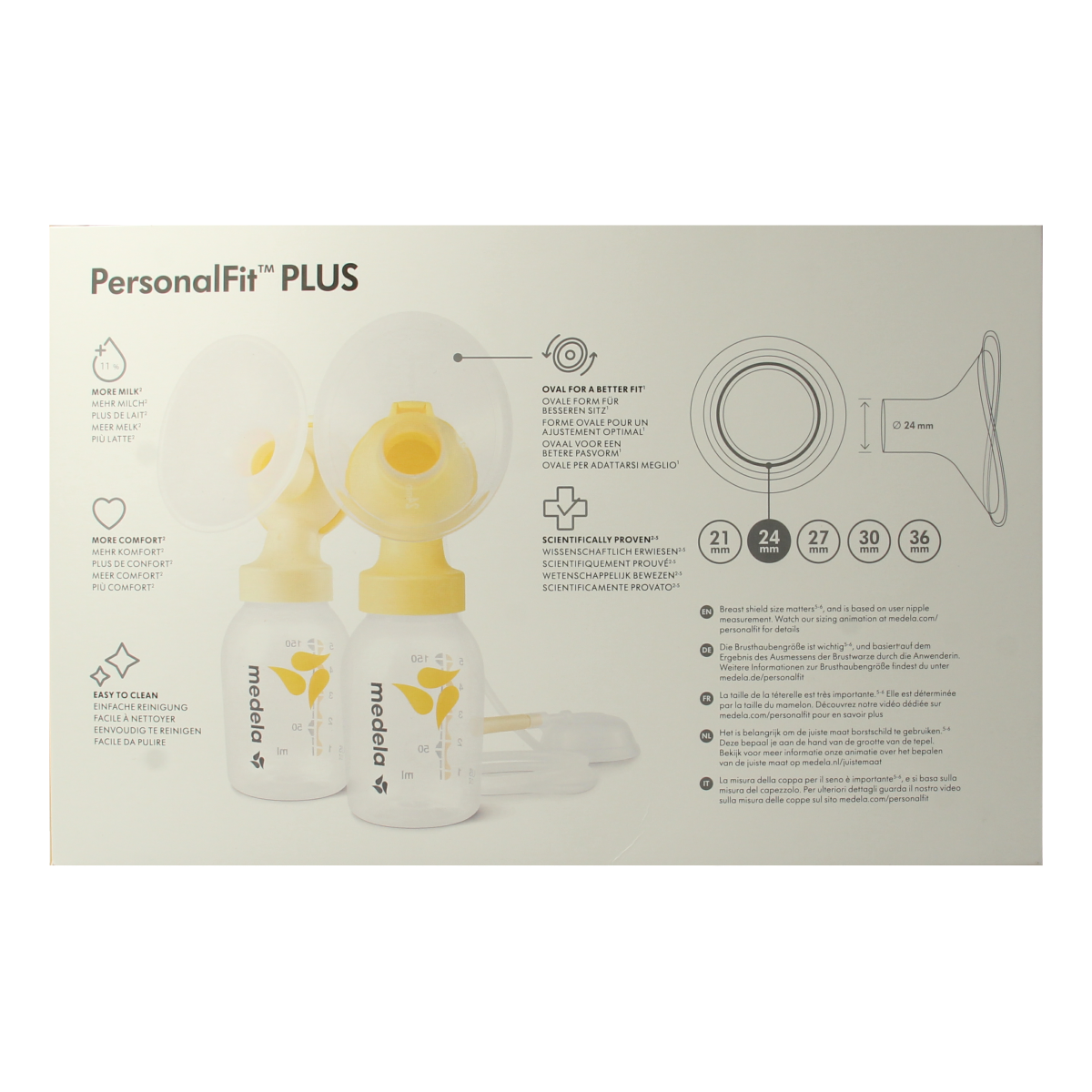 Medela Symphony afkolfset dubbel maat M 1.00 Set