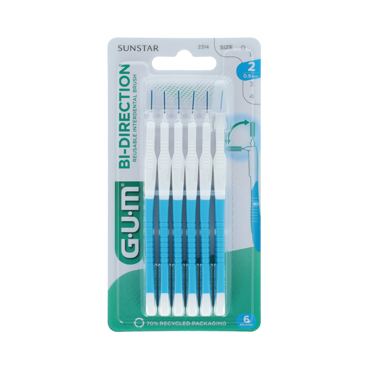 GUM Bi-direction 0.9mm  6.00 Stuks