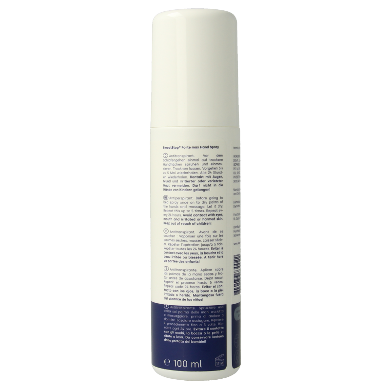 Sweatstop Forte max spray hand & body 100 Milliliter