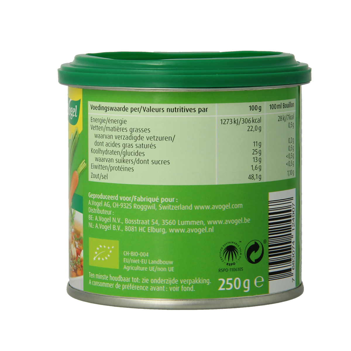 A Vogel Herbamare bouillonbasis bio 250.00 Gram