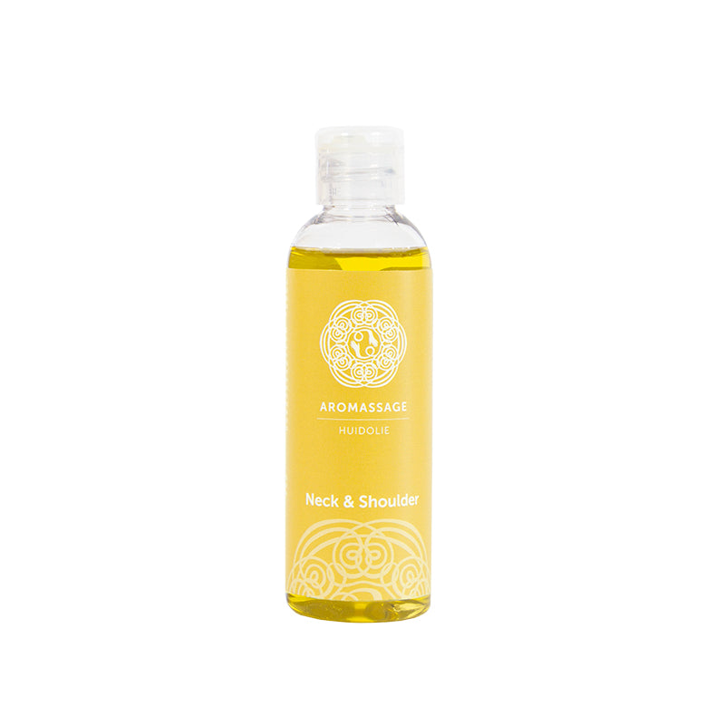 Chi Aromassage 2 neck and shoulder body care product in 100ml bottle, featuring a soothing massage oil for neck and shoulders.