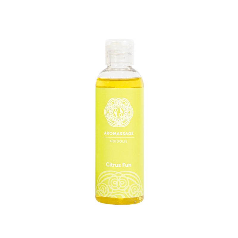 Chi Aromassage 6 Citrusfun body care product in a 100ml bottle, featuring fresh citrus scent and natural skincare ingredients.