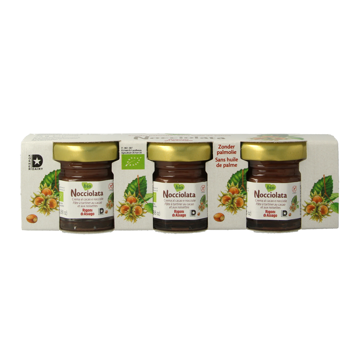 Nocciolata Op=Op Choco hazelnootpasta bio 75.00 Gram