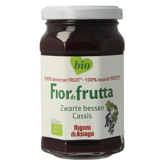 Fiordifrutta Zwarte bessenjam bio 250.00 Gram