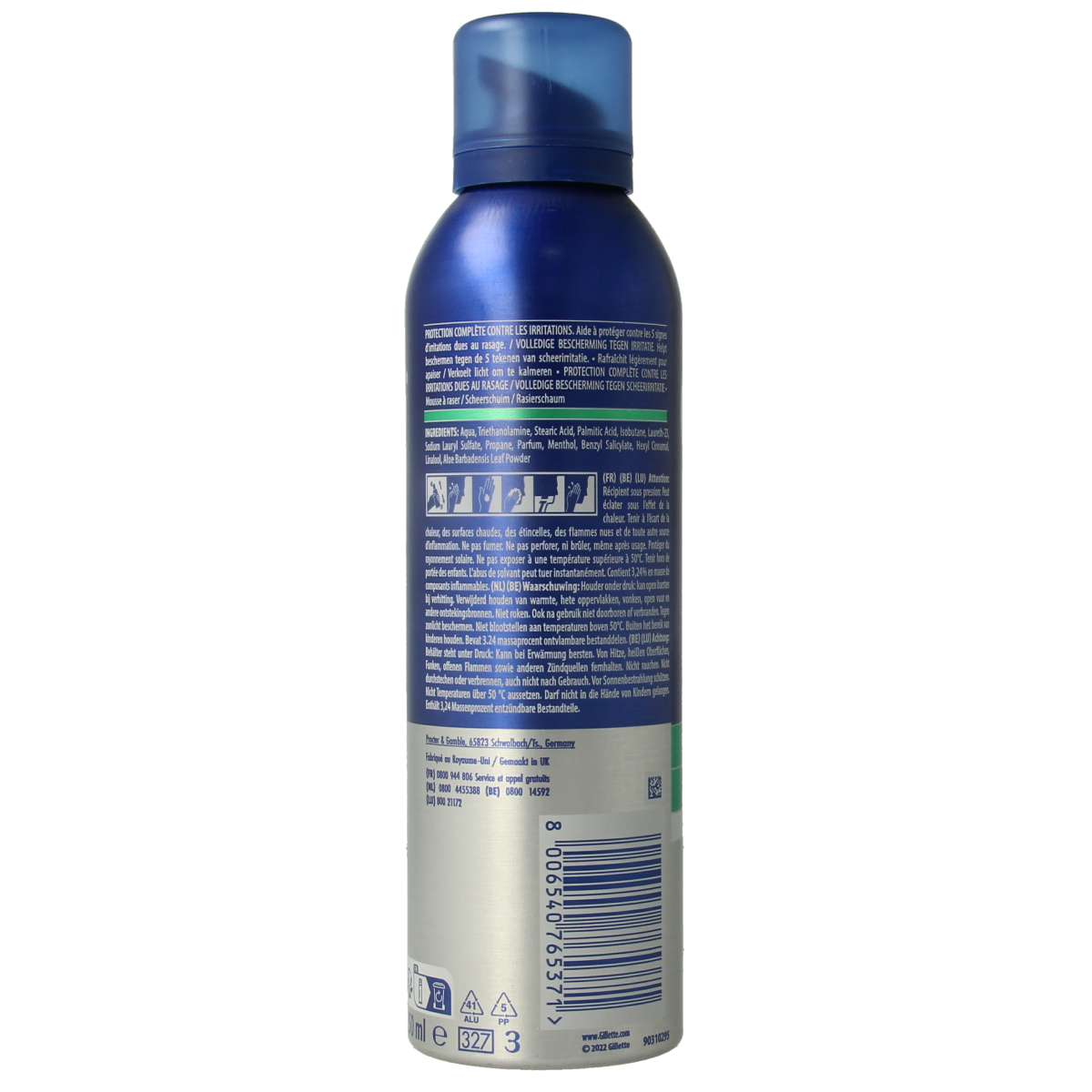 Gillette Series scheerschuim sensitive 250.00 Milliliter