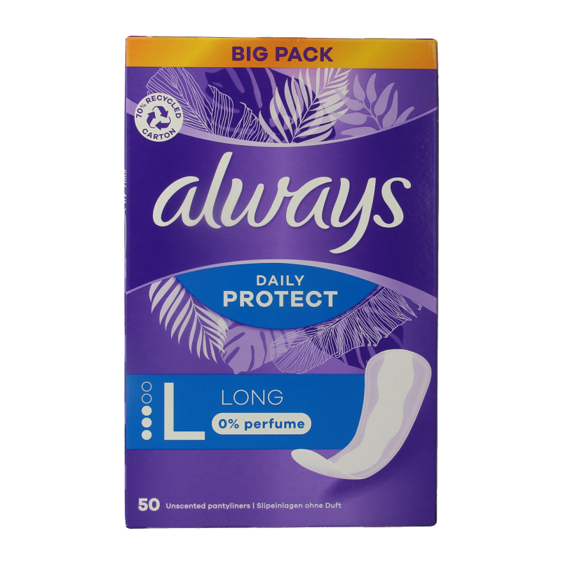 Always Inlegkruisjes daily protect long 50 Stuks