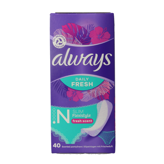 Always Inlegkruisjes daily protect fresh & scent 40.00 Stuks