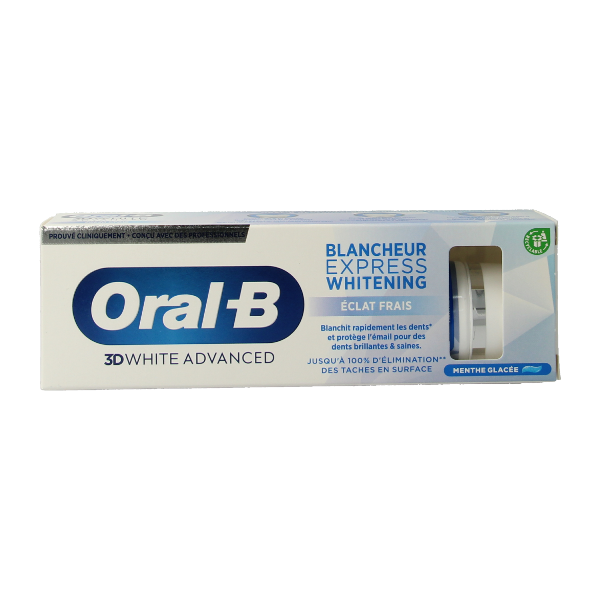 Oral B Tandpasta 3D white advanced expres fresh whitening 75.00 Milliliter