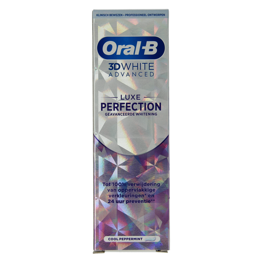 Oral B Tandpasta 3D white luxe perfection 75.00 Milliliter