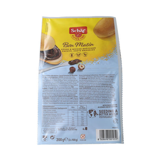 Schar Op=Op Bon matin zoete broodjes glutenvrij 200.00 Gram
