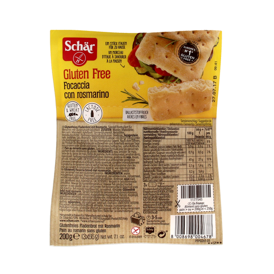 Schar Focaccia glutenvrij 200.00 Gram