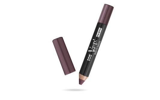 Pupa Vamp! Ready to Shadow Pencil 006 in a sleek black and silver packaging, showing the dark gray pencil for eye makeup.