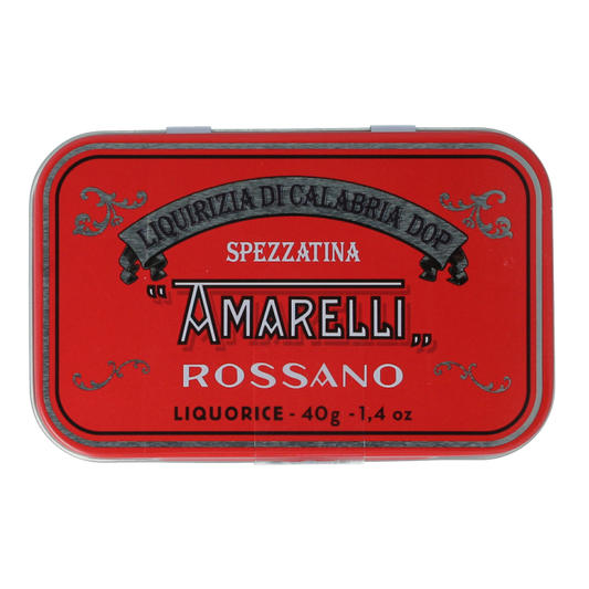 Amarelli Laurierdop liquiriz calabria blikje kleine stukjes 40 Gram