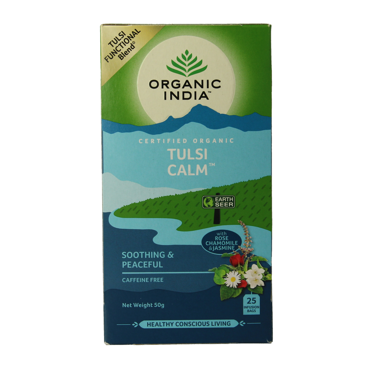 Organic India Tulsi calm tea bio 25.00 Stuks