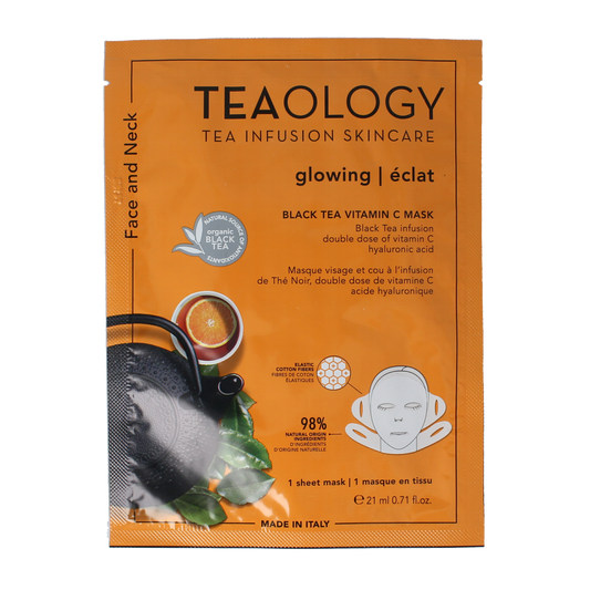 Teaology Black tea vitamine C mask 1.00 Stuks