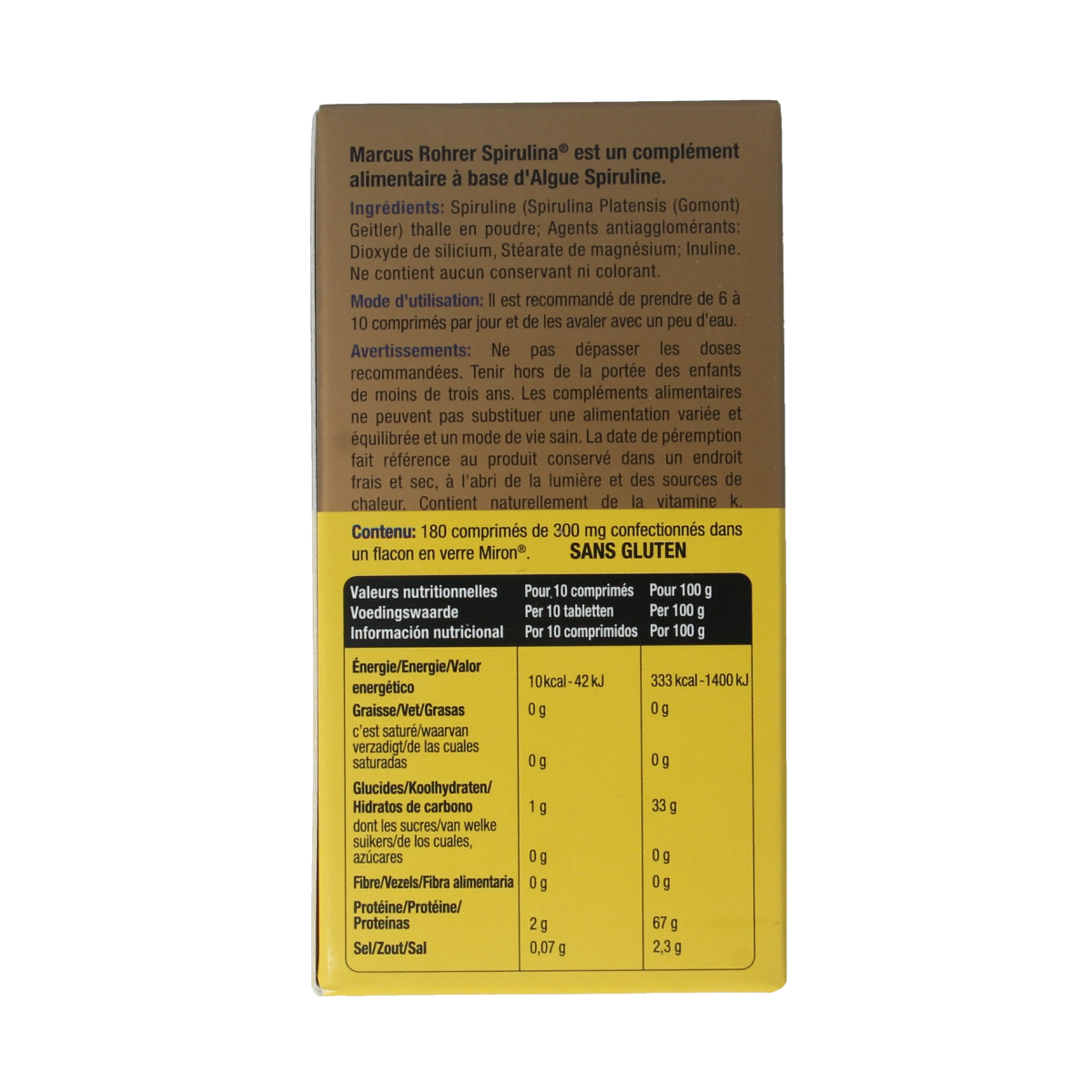 Marcus Rohrer Spirulina 180.00 Tabletten