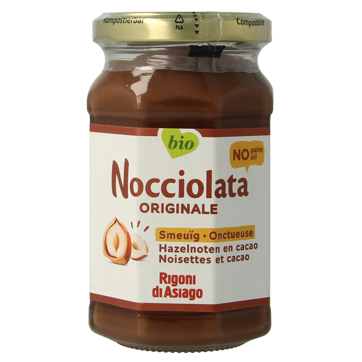 Nocciolata Chocolade hazelnootpasta bio 250.00 Gram