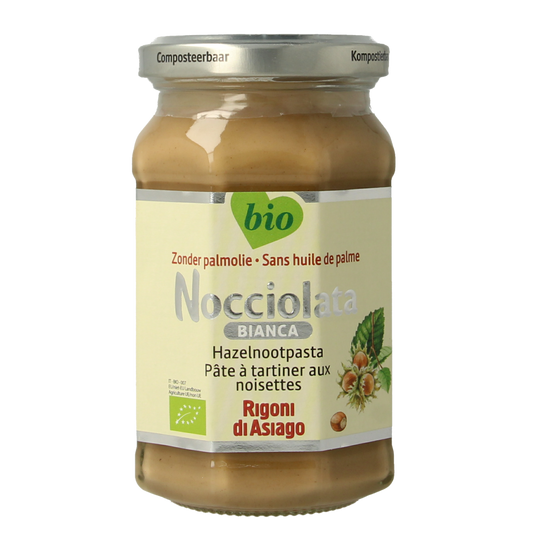 Nocciolata Witte hazelnootpasta bio 250.00 Gram