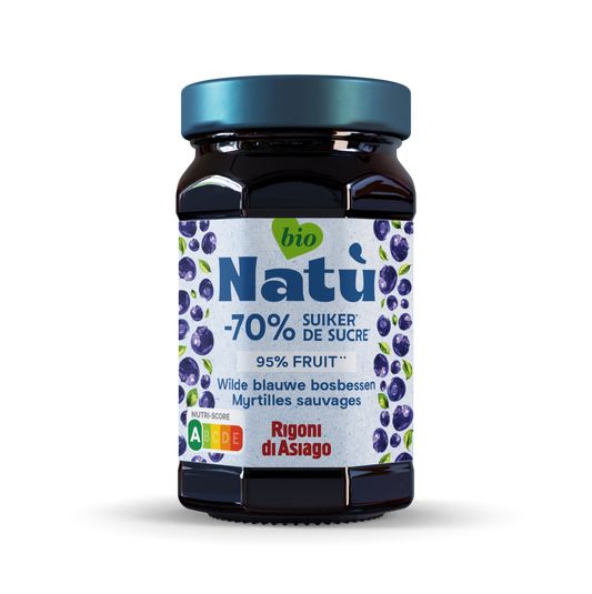 Natu Wilde blauwe bosbessenjam bio 240.00 Gram