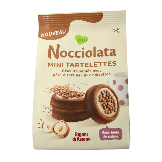 Rigoni Di Asiago Op=Op Nocciolata bianca tartlets bio 250.00 Gram