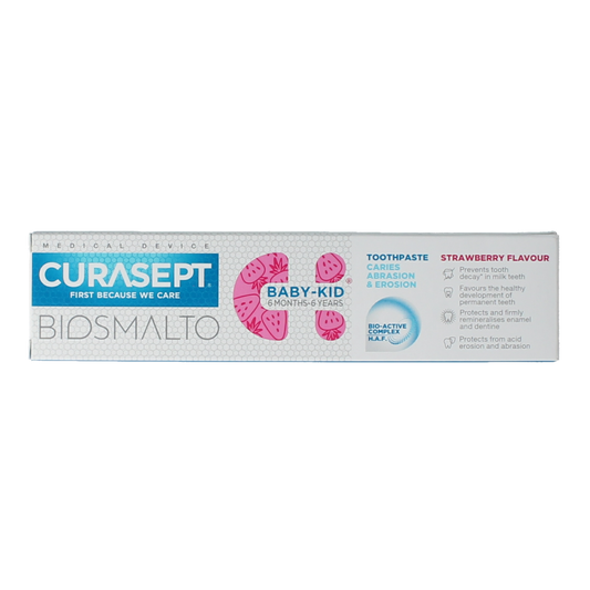 Curasept Biosmalto tandpasta kind caries erosie slijtage 50.00 Milliliter
