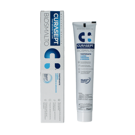 Curasept Biosmalto tandpasta caries slijtage erosie 75.00 Milliliter