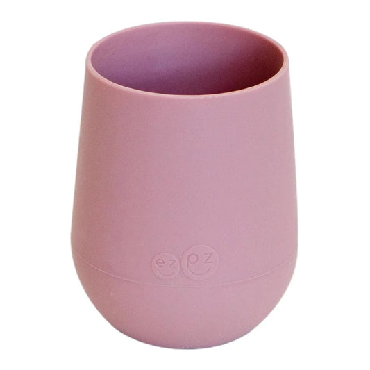 Ezpz tiny blush cup for toddlers, blush-colored silicone toddler cup with handle and easy grip, perfect for young children.