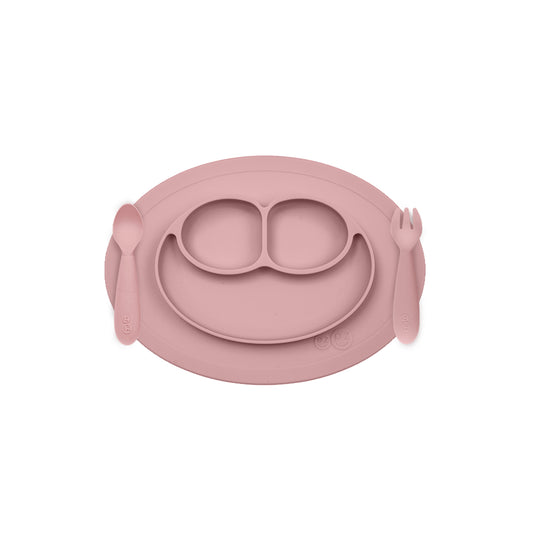 Ezpz mini feeding set in blush for babies and toddlers, includes one piece, perfect for mealtime at home.