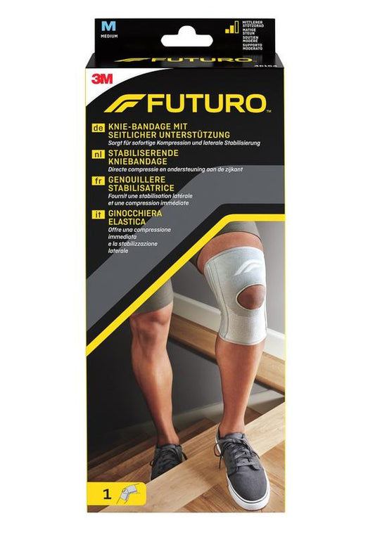 Futuro Kniebandage maat M, elastic knee support bandage for stabilizing and protecting the knee joint.