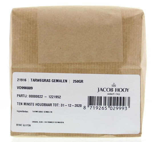 Jacob Hooy Tarwegras gemalen 250.00 Gram