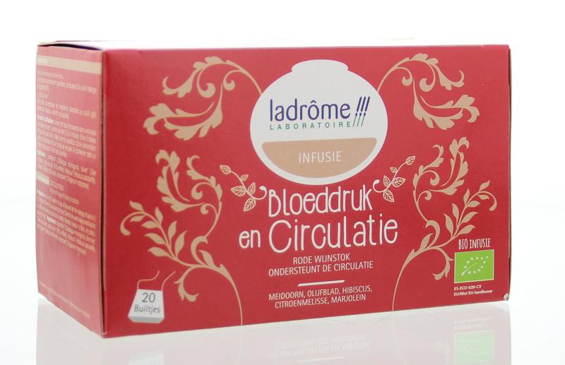 Ladrome Bloeddruk & circulatie thee bio  20.00 Zakjes