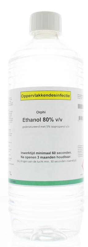 Orphi Alcohol 80% ethanol met 5% IPA 1.00 Liter