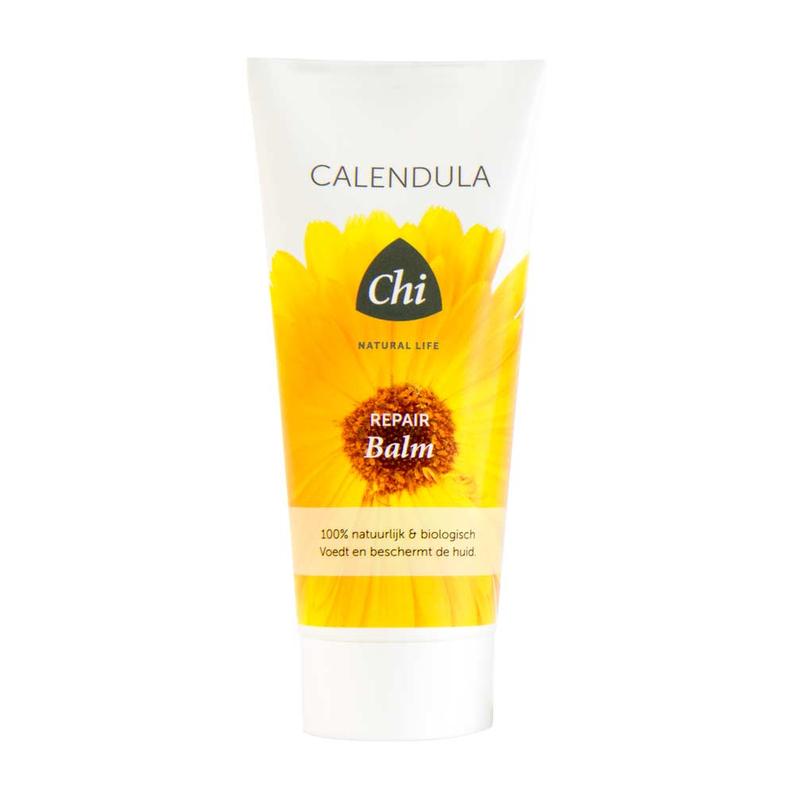 Chi Calendula Repair Balsem in 100ml jar, natural body care product with calendula extract for soothing skin repair.
