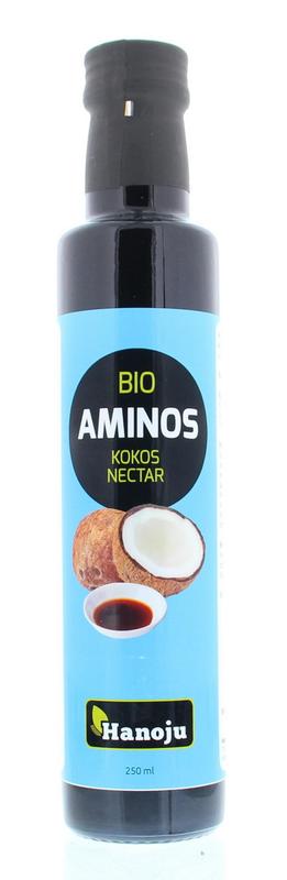 Hanoju Aminos kokosnoot nectar bio 250.00 Milliliter