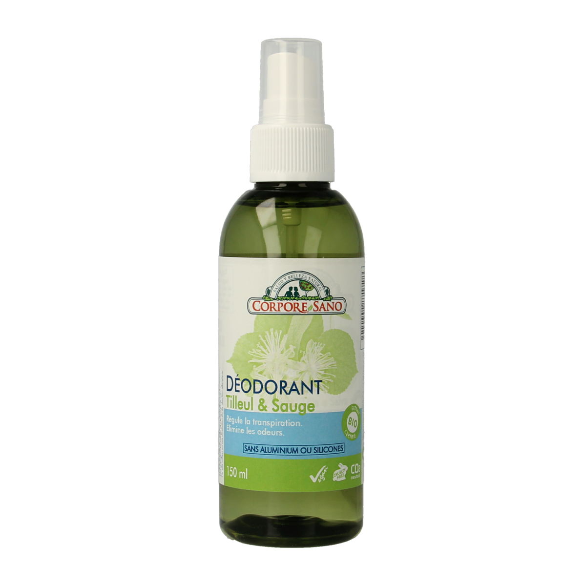 Corpore Sano Deodorant spray salie en linde 150.00 Milliliter