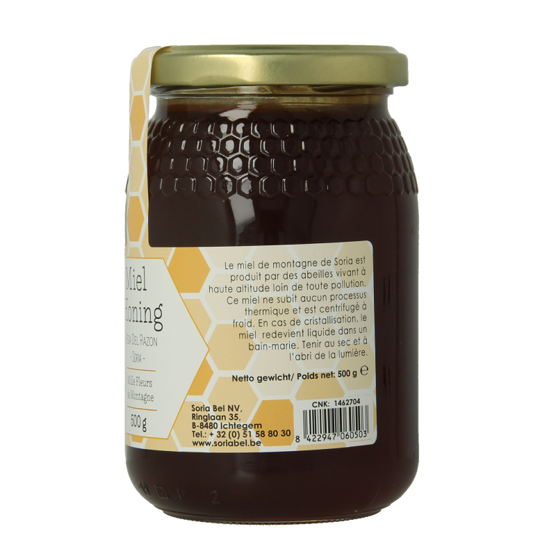 Soria Natural Honing berghoning miel aromatica 500 Gram