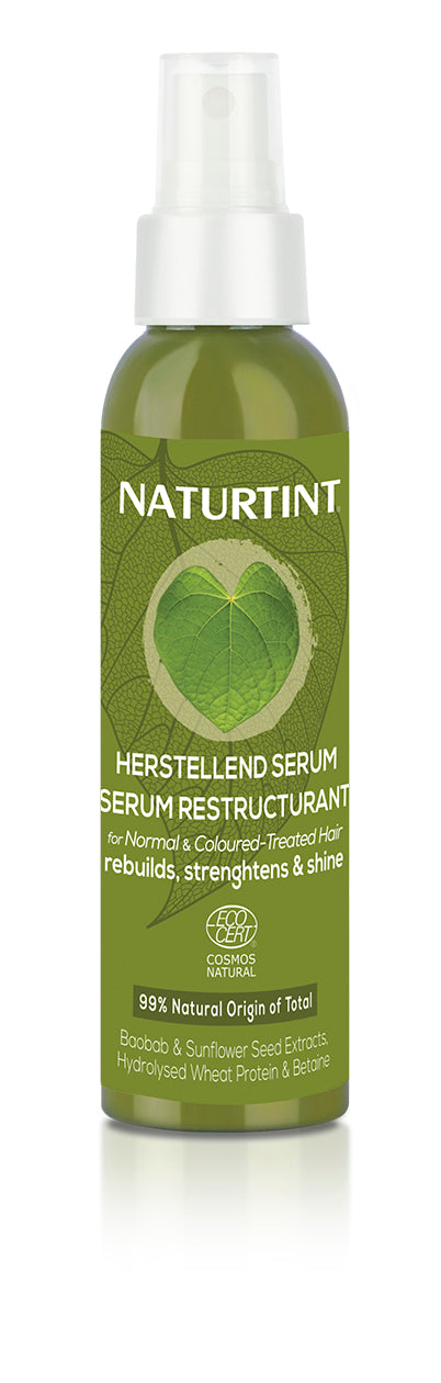 Naturtint hair serum in 125ml bottle, nourishing hair care product with natural ingredients for healthy, shiny hair.