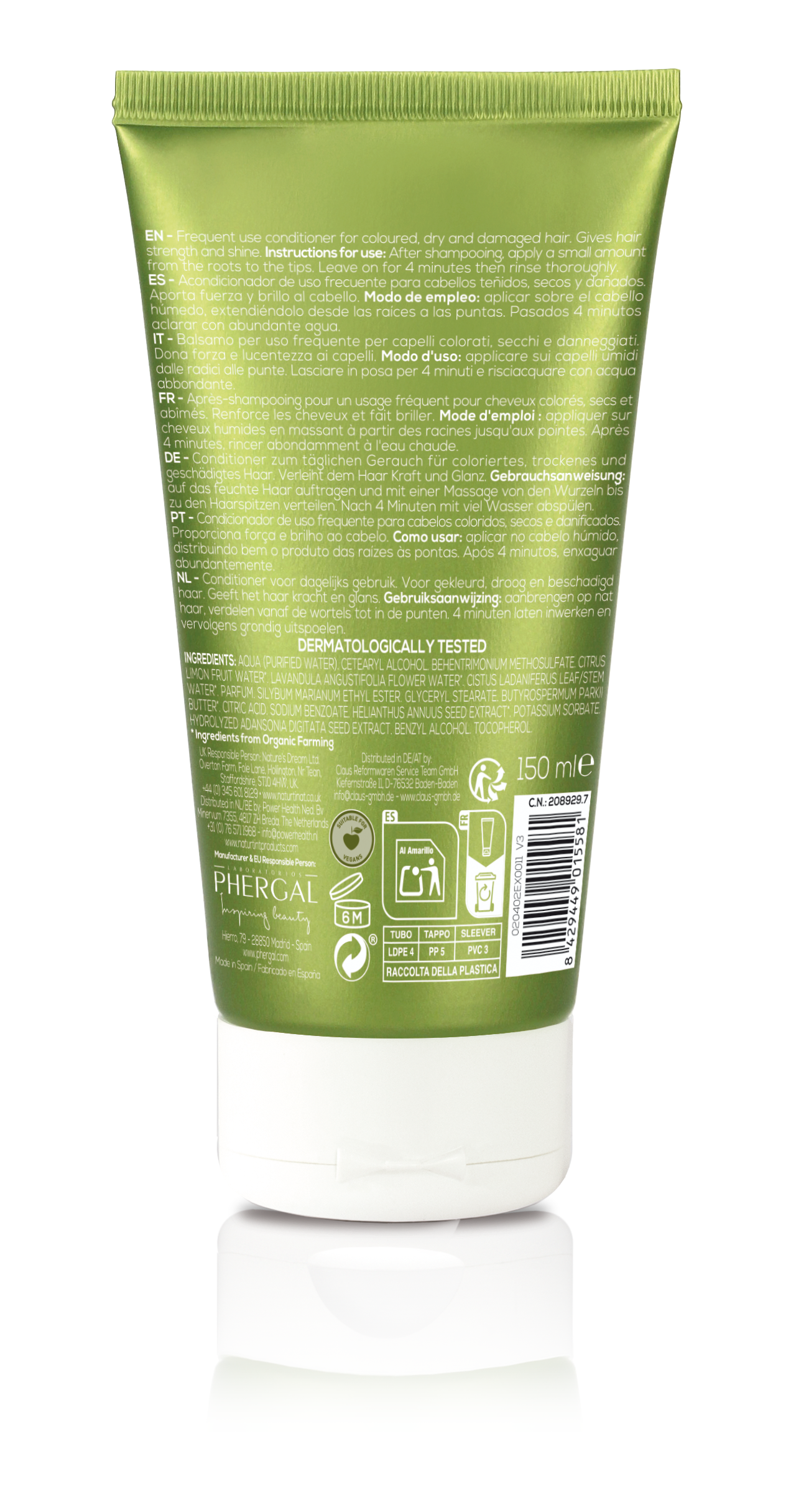 Naturtint Conditioner color fixing protective 150 Milliliter