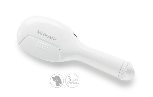 Medisana LC 860 electric lice comb for effective lice removal, showing the handheld device and comb teeth.