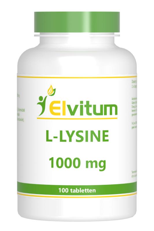 Elvitum  L-Lysine 1000mg 100 Tabletten