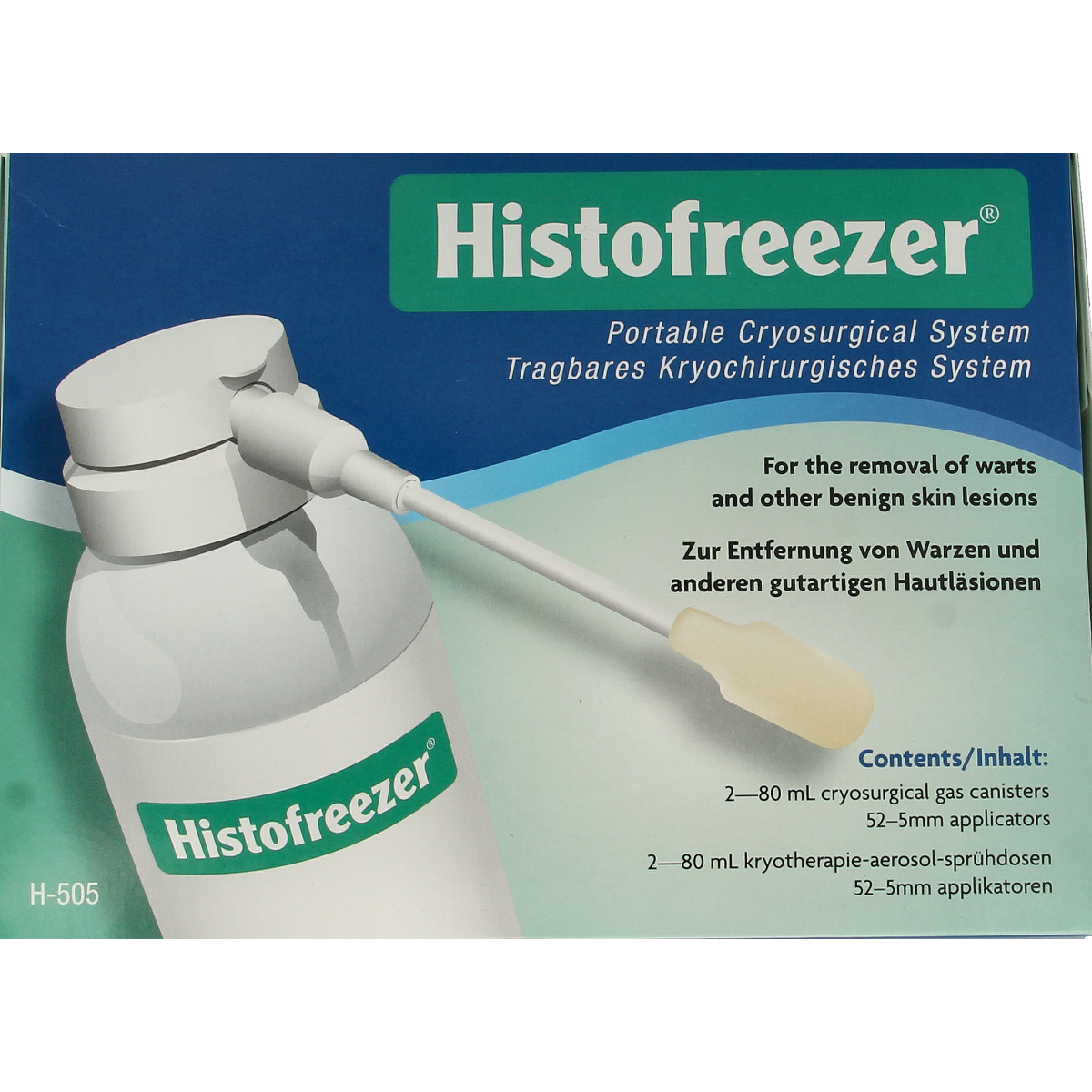 Diversen Histofreezer set with 50 small 5mm applicator tips for body care, branded Diversen, shown in the image.