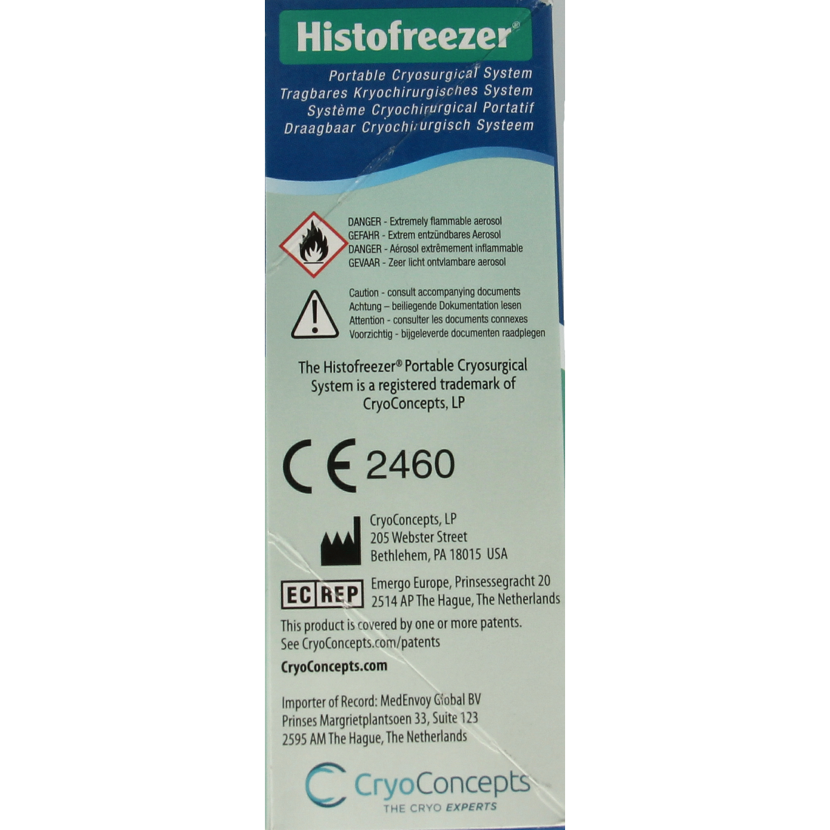 Diversen Histofreezer set with 50 small 5mm applicators for body care, featuring the Diversen brand logo on the packaging.