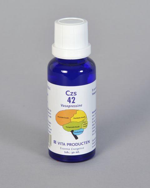 Vita CZS 42 Vasopressine herbal preparation bottle with 30ml capacity, displayed in front of a plain background.