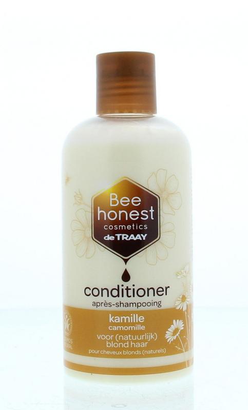Traay Bee Honest kamille conditioner for hair care, 250ml bottle with a natural herbal formula, shown in the image.