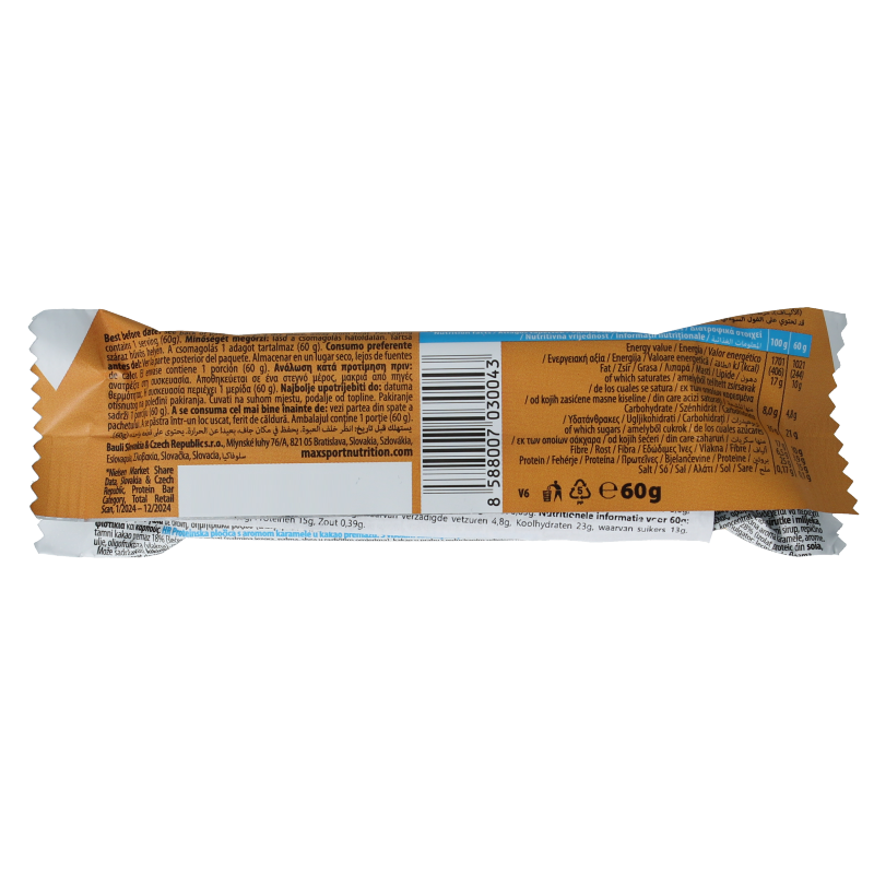 Max Sport Proteine bar caramel 60 Gram