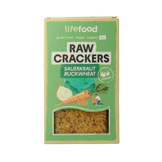 Lifefood Life crackers zuurkool boekweit raw bio 90.00 Gram