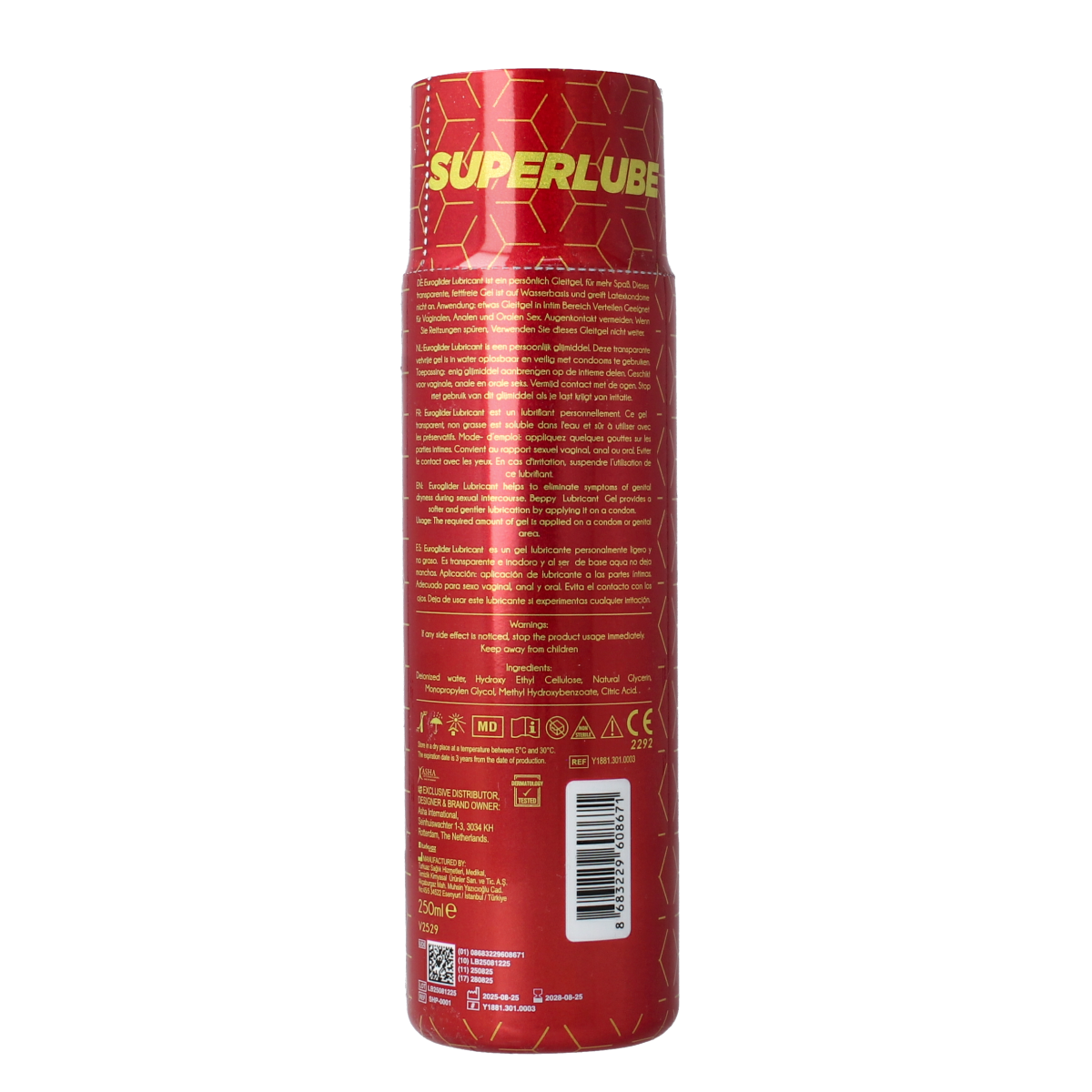 Asha Glijmiddel waterbased 250.00 Milliliter