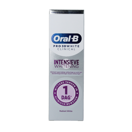 Oral B Tandpasta 3D white clinical radiant 75.00 Milliliter