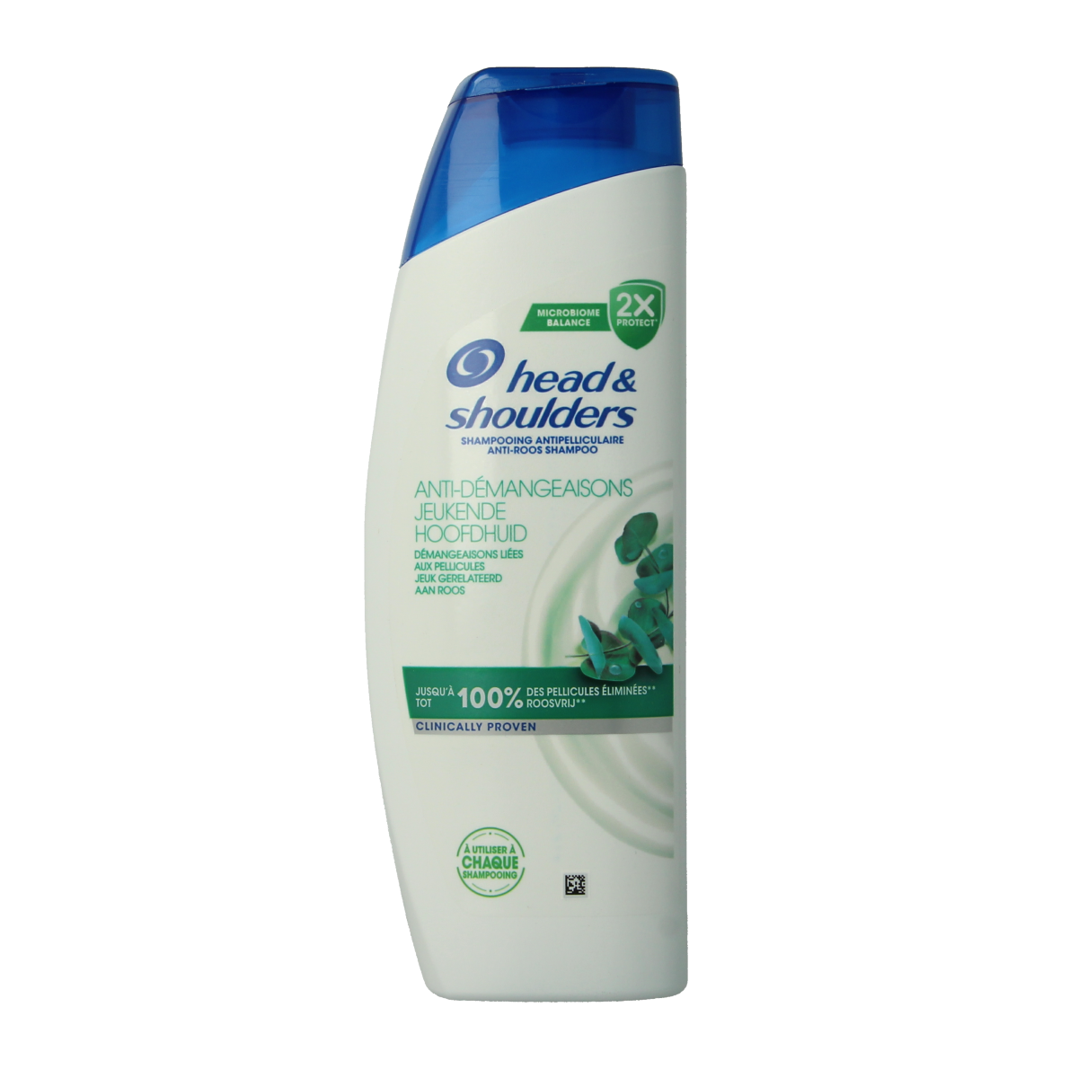 Head & Shoulders anti-itch shampoo bottle, 300ml, hair care product with a white and blue label.